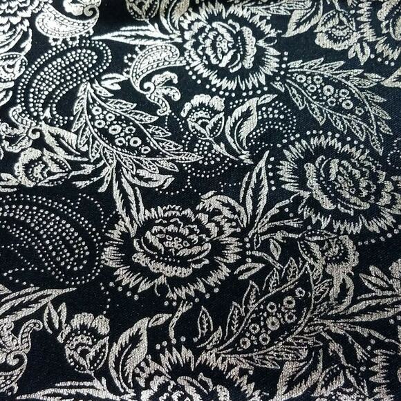 VINTAGE FUNDAMENTAL THINGS SKIRT Womens A-Line Skirt Black Gold Size 8 New - Picture 9 of 9